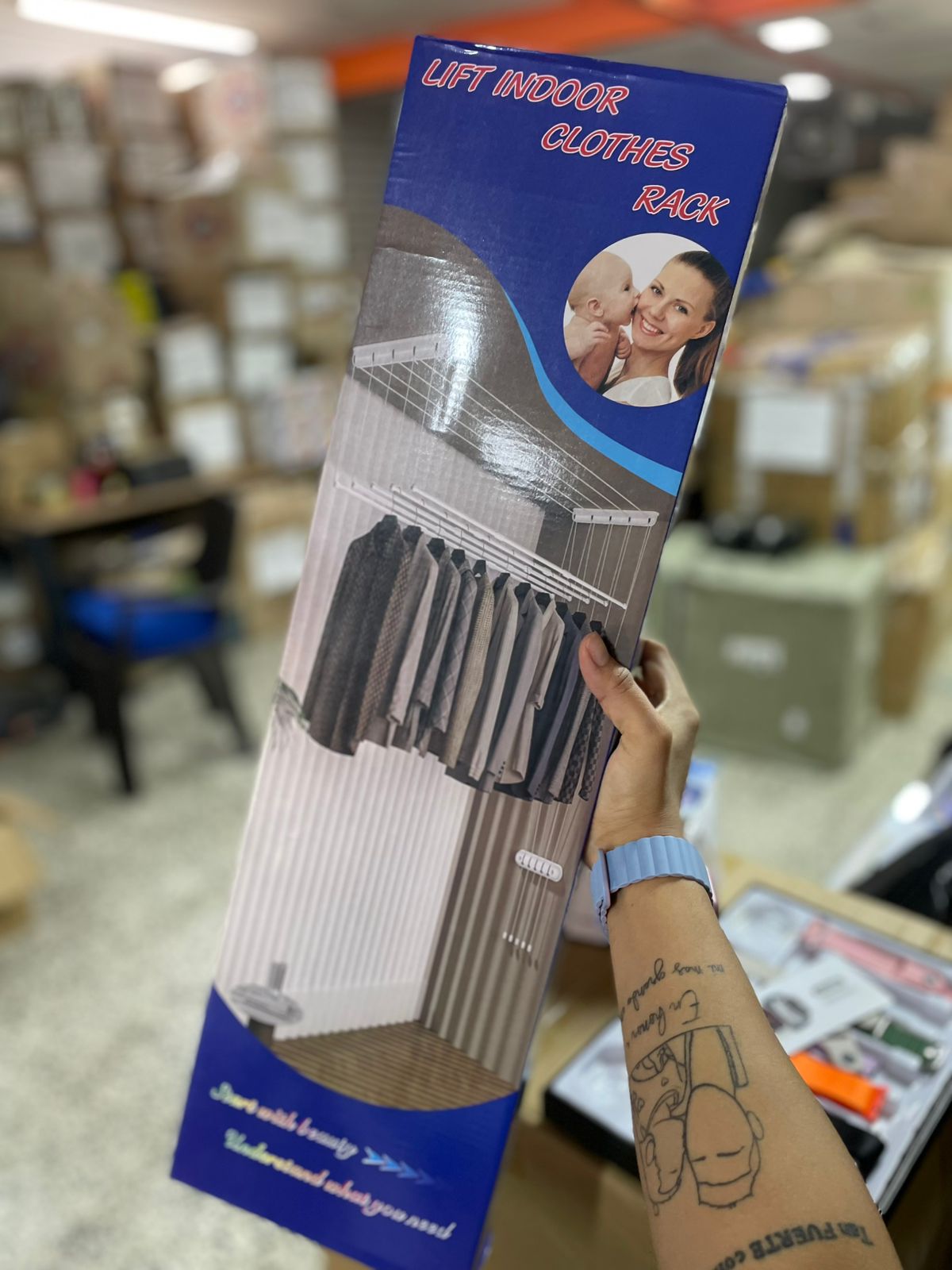 TENDEDERO DE ROPA COLGANTE 8801